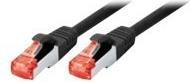 Produktbild Tecline Patchkabel S-STP (PIMF), Cat 6, schwarz, 15,0 m Patchkabel mit besonders schmalem Knickschutz (S/FTP, CAT5e, 15 m)