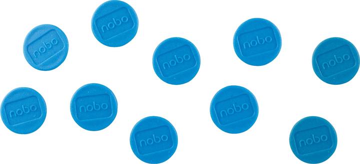 Actual product image Nobo Magnet round 13mm 1915285 blue 10 pieces (10 x)