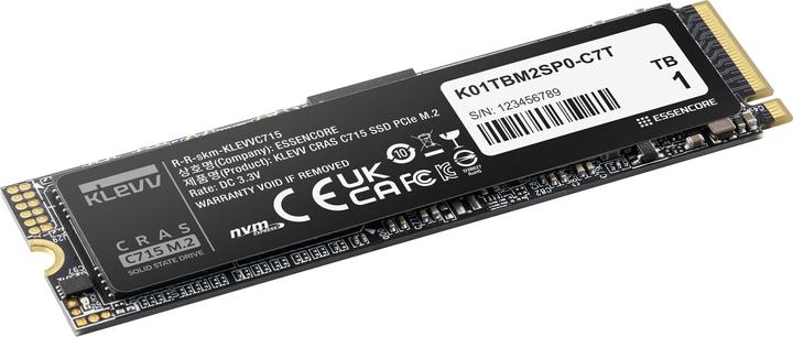 Immagine prodotto Klevv 1 TB C715 M.2 2280 PCIe Gen3 NVMe (1000 GB, M.2, M.2 2280)