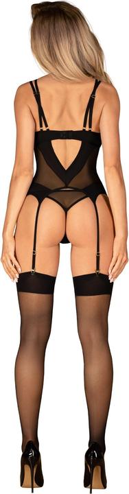 Actual product image Obsessive S823 Stockings - Black (M, L)