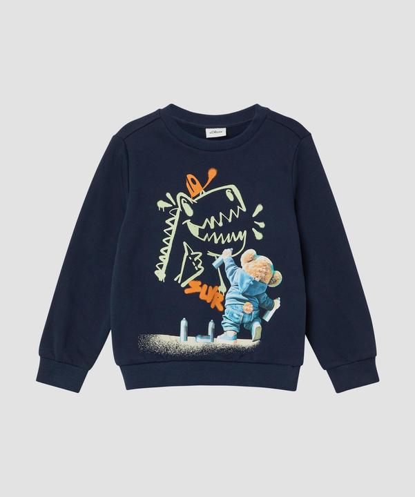 Produktbild s.Oliver Sweatshirt Kuscheliges Sweatshirt mit Fotoprint (140)