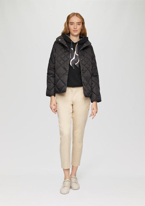 Produktbild s.Oliver Sweatshirt Sweatshirt mit Satinfutter in der Kapuze (46)