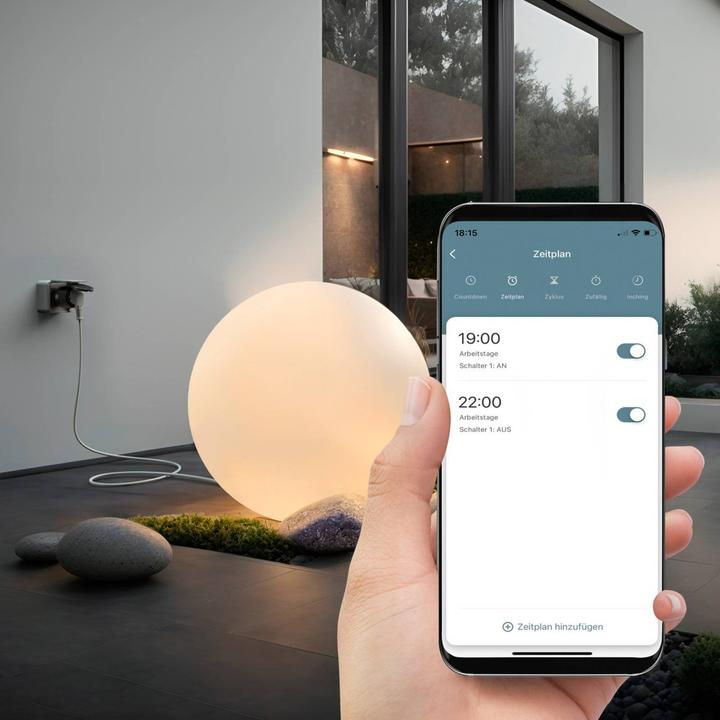 Produktbild Hama Smarte WLAN-Steckdose, für aussen IP44, Matter, sprach-/appgesteuert, 2.300W