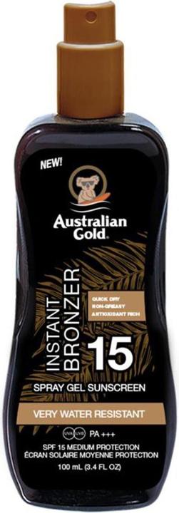 Produktbild Australian Gold Instant Bronzer (Sonnenspray, Sonnengel, SPF 15, 100 ml)
