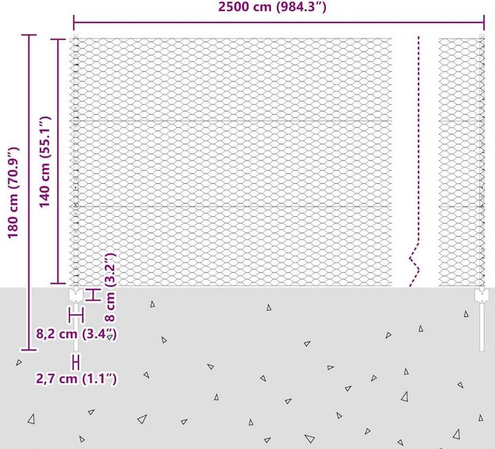 Produktbild vidaXL Aussenbarriere