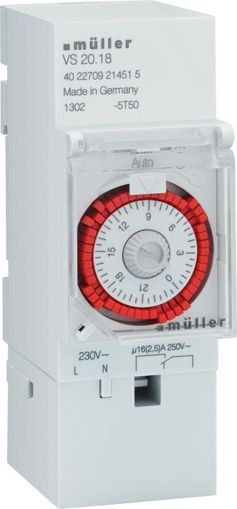 Actual product image müller Timer 230VAC 24-hour 35mm