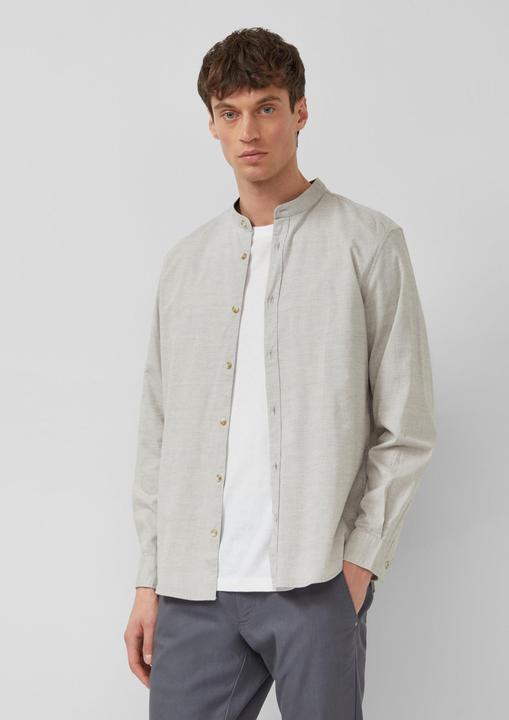 Immagine prodotto s.Oliver Regular Fit: Leichtes Baumwollhemd mit Stehkragen (3XL)