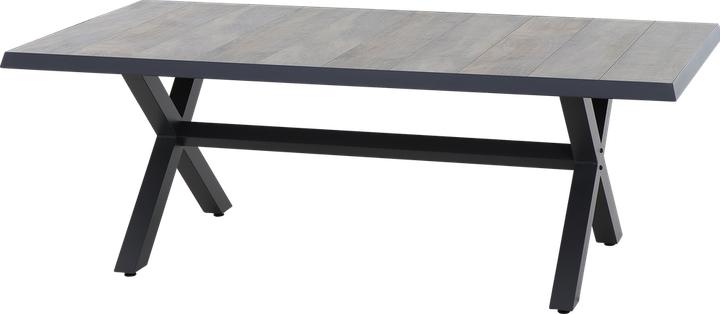 Produktbild Siena Garden Sincro Dining Tisch 200x100cm matt anthrazit / washed grey (200 cm)