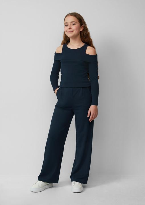Produktbild S.Oliver T-Shirt Enges Shirt aus Rippware mit Off-Shoulder-Ausschnitt (146, 152)