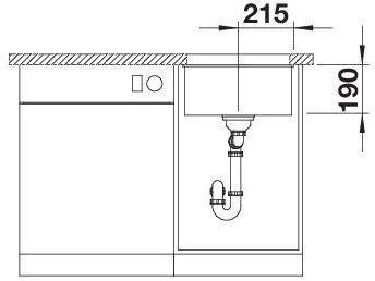 Produktbild Blanco Rotan 400-U (Unterbauspüle, 43 cm, 46 cm)