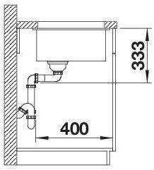 Produktbild Blanco Rotan 400-U (Unterbauspüle, 43 cm, 46 cm)