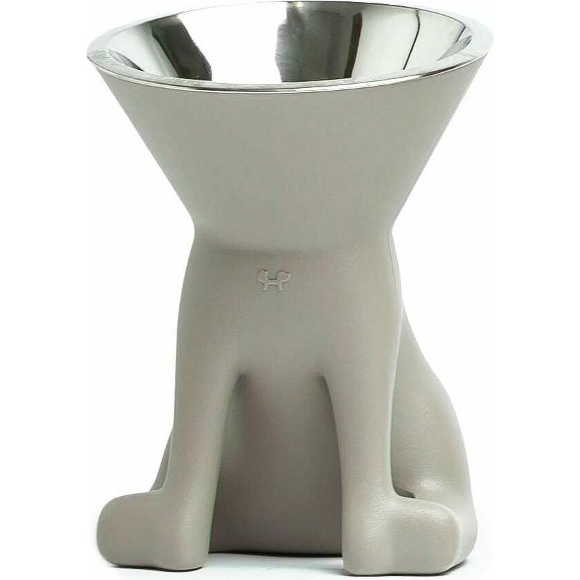 Comparer les prix de United Pets Dog Feeder Up Elisabeth Grey Stainless steel Polyethylene 1 L (110 cl), Gamelle