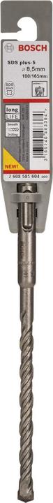 Produktbild Bosch Professional Zubehör Hammerbohrer SDS plus-5, 8,5 x 100 x 165 mm (8.5 mm)