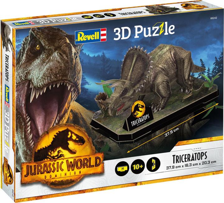 Actual product image Revell 3D Puzzle Jurassic World - Triceratops (50 pieces)