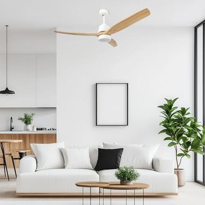 Produktbild M Mimotec Deckenventilator mit LED-Beleuchtung, 6 Geschwindigkeiten, Timer und Sommer-Winter-Funktion
