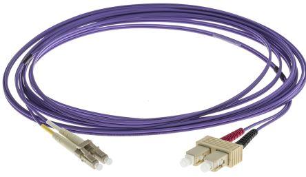 Actual product image RS PRO Patch cable 50 LC-SC OM3 DX 5m (0.25 m)