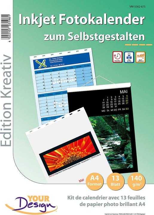 Produktbild Your Design Fotokalender-Set A4 hoch (140g/m²) (A4)