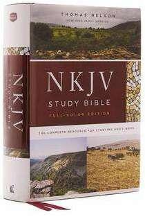 Immagine prodotto NKJV Study Bible, Hardcover, Burgundy, Full-Colour, Comfort Print (Inglese, Thomas Nelson.)