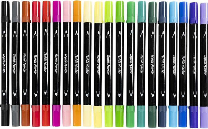 Produktbild Creativ Company Textilmarker Set Mehrfarbig (20 x)