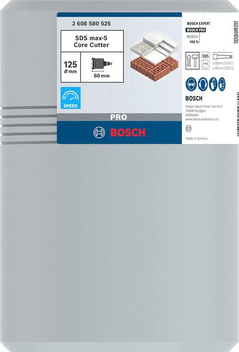 Actual product image Bosch Professional Zubehör PRO SDS max-5 Core Cutter, 125 x 80 x 97 mm (125 millimetres)