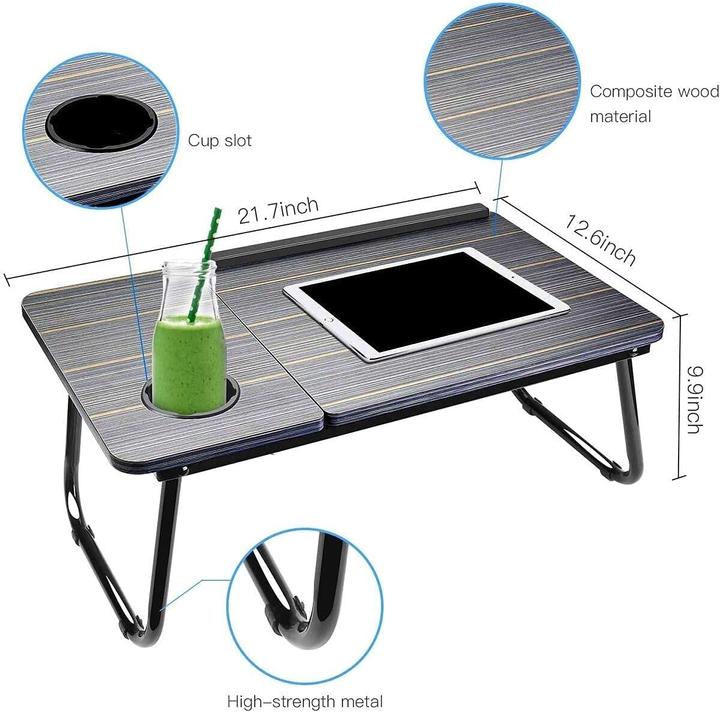 Image du produit Songmics Faltbarer Laptoptisch mit Leseständer und Becherhalter