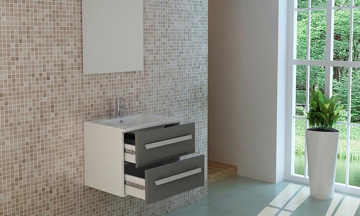 Produktbild Jet-Line Badset AROSA II grau