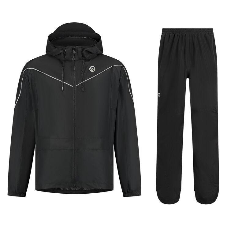 Rogelli, Unisex, Velohosen, Pendler-Essential Regenanzug (Xl), Schwarz