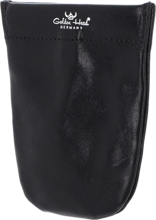 Actual product image Golden Head Colorado leather key case 7 cm