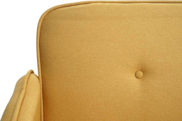 Produktbild Swisshandel24 Schlafsofa, Couch Klappsofa Gästebett Bettsofa, Schlaffunktion Stoff/Textil gelb (Bettsofa)