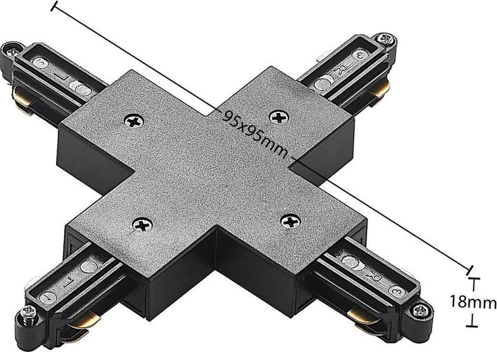 Produktbild Lindby X-Verbinder 1-Phasen-System, schwarz