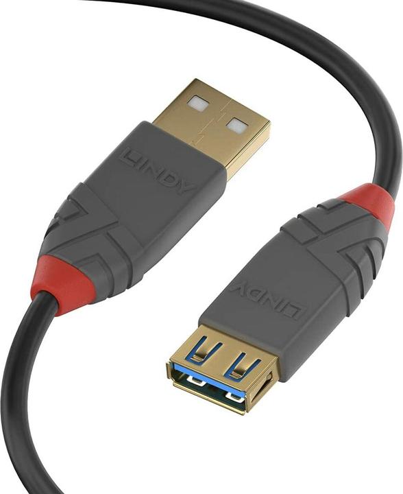 Produktbild Lindy USB/A-USB/A M-F (3 m, USB 3.0)