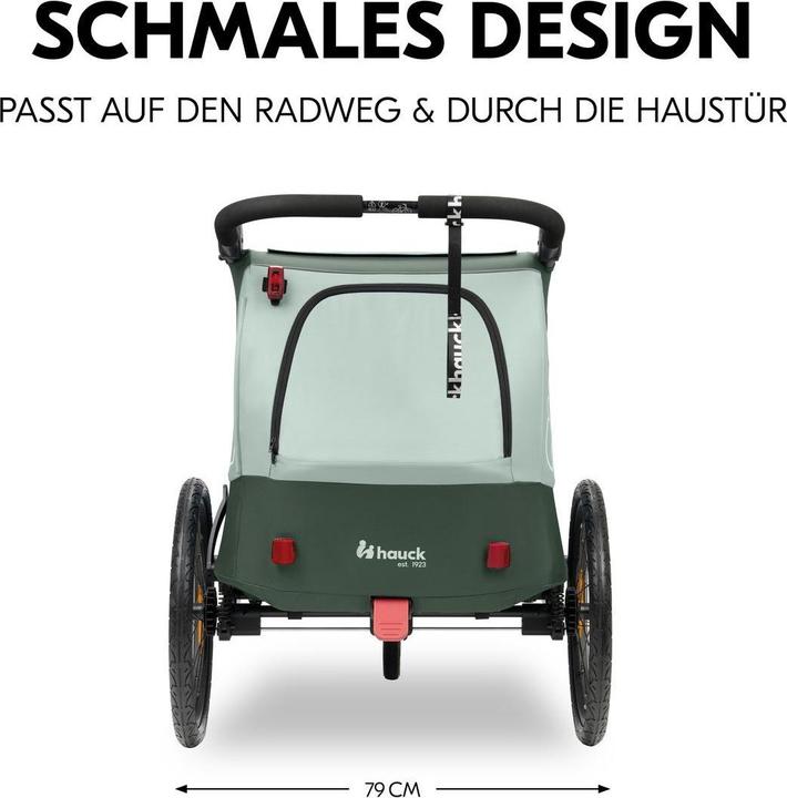 Produktbild Hauck 2in1 Fahrradanhänger Sparset Dryk Duo Plus