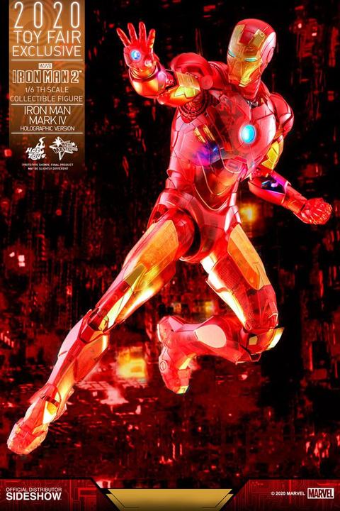 Actual product image Hot Toys Marvel Iron Man Mark IV 1:6 Movie Masterpiece Action Figure