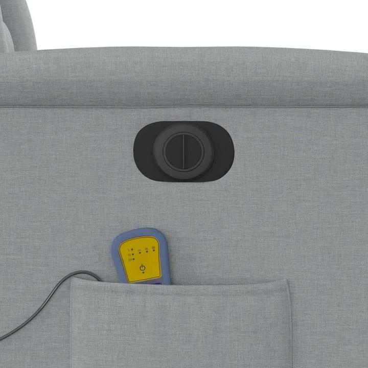 Image du produit vidaXL Fauteuil de massage électrique Tissu gris clair