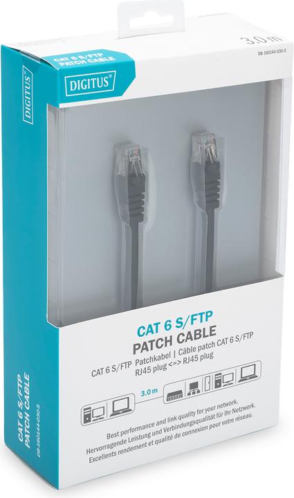 Image du produit Digitus Câble patch S-FTP CAT 6 (S/FTP, CAT6, 3 m)