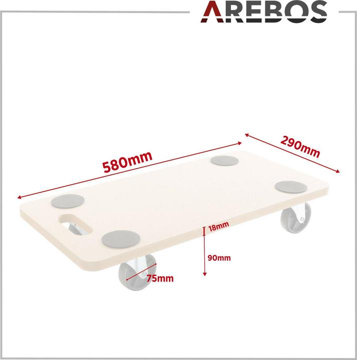 Produktbild Arebos Rollbrett (200 kg)