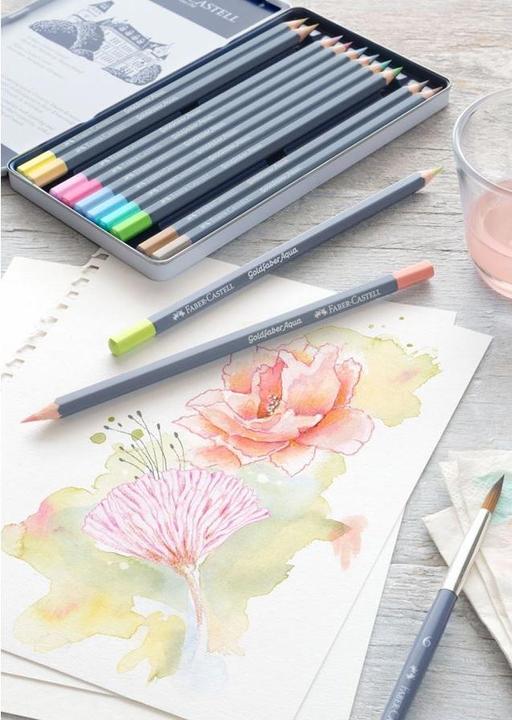 Produktbild Faber-Castell Aquarellstifte Goldfaber (Grau, 36 x)