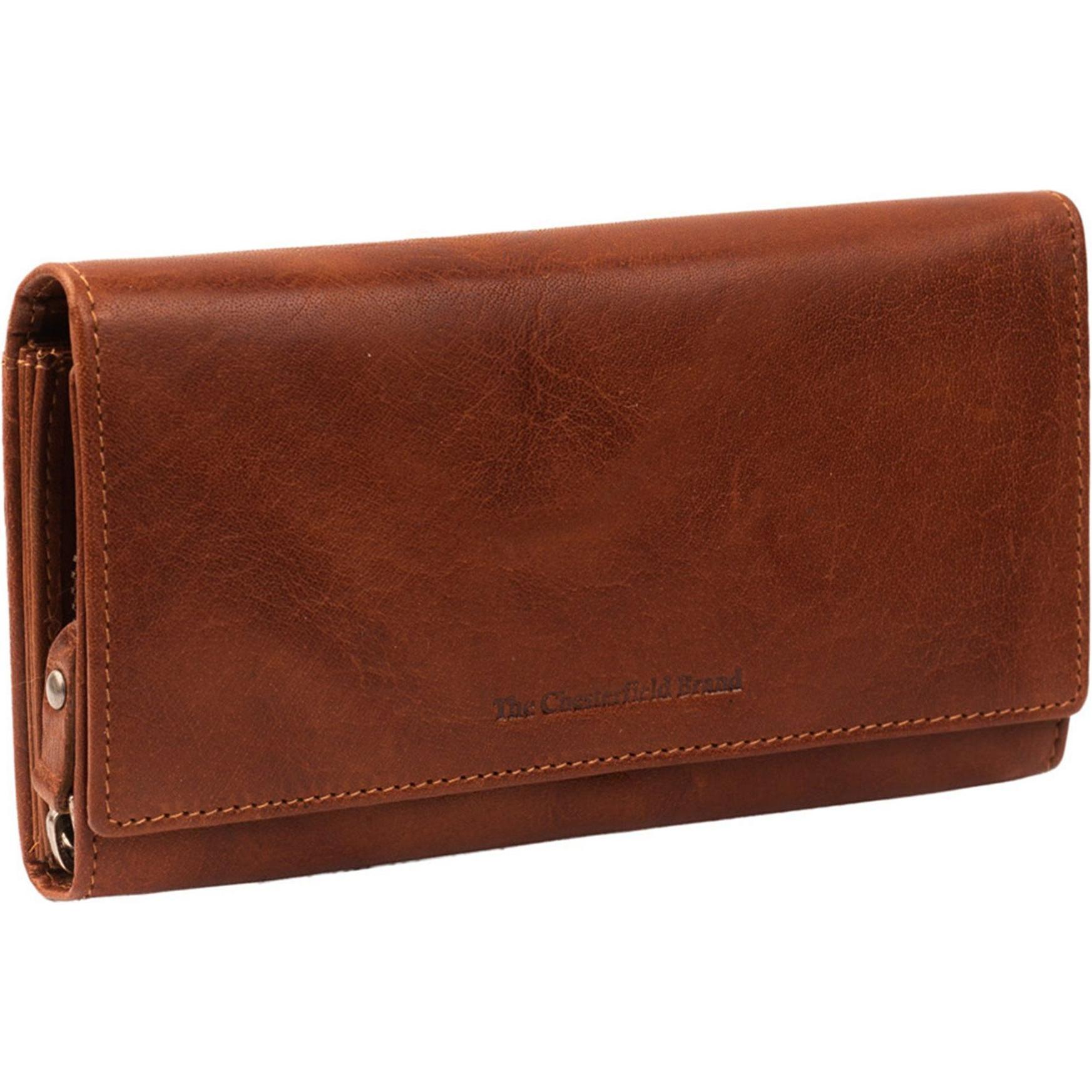 The Chesterfield Brand, Damen, Portemonnaie, Antique Buff Geldbörse RFID Schutz Leder 18 cm, Braun