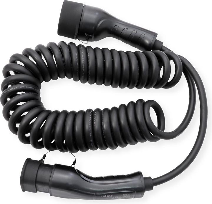 Productafbeelding Roline Laadkabel voor e-auto's Type2, 1-fase (Type 2, 7.40 kW, 32 A, 7.50 m)