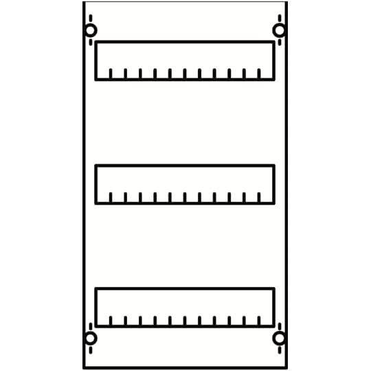Striebel & John, Verteilerschrank Zubehör, STR 1V00-150 Verteilerfeld BH00 1-Feld 150mm
