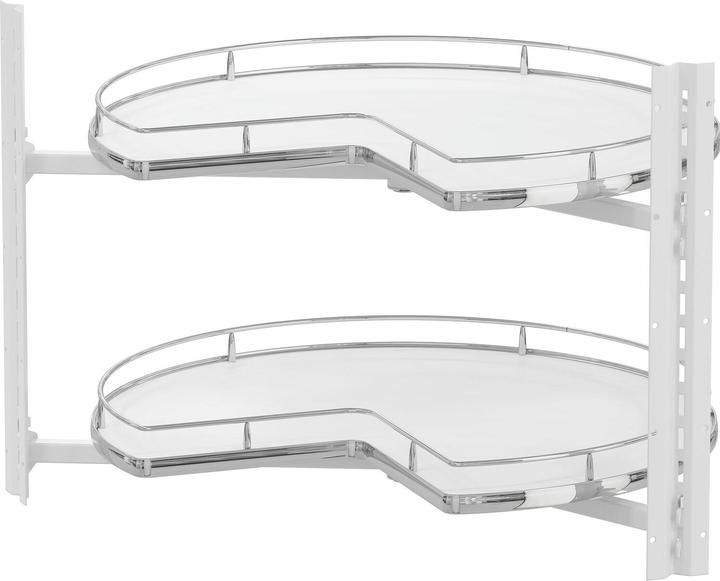 Vauth-Sagel VS COR Wheel Pro Drehteller Eckschrank Organizer 3/4-Kreis, KB 900mm, weiss/chrom (1 Stk.)