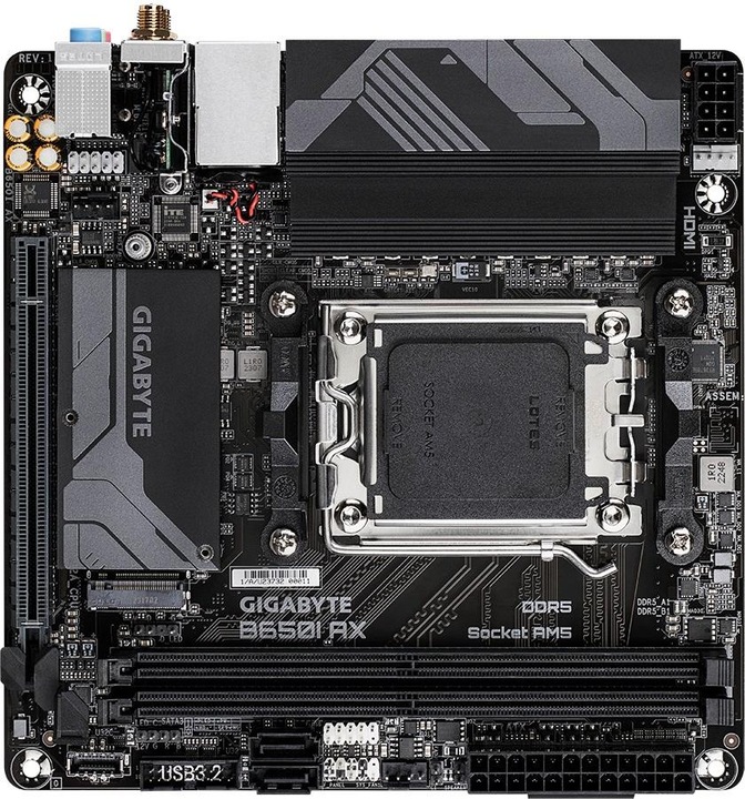 Produktbild Gigabyte B650I AX (AM5, AMD B650, Mini-ITX)