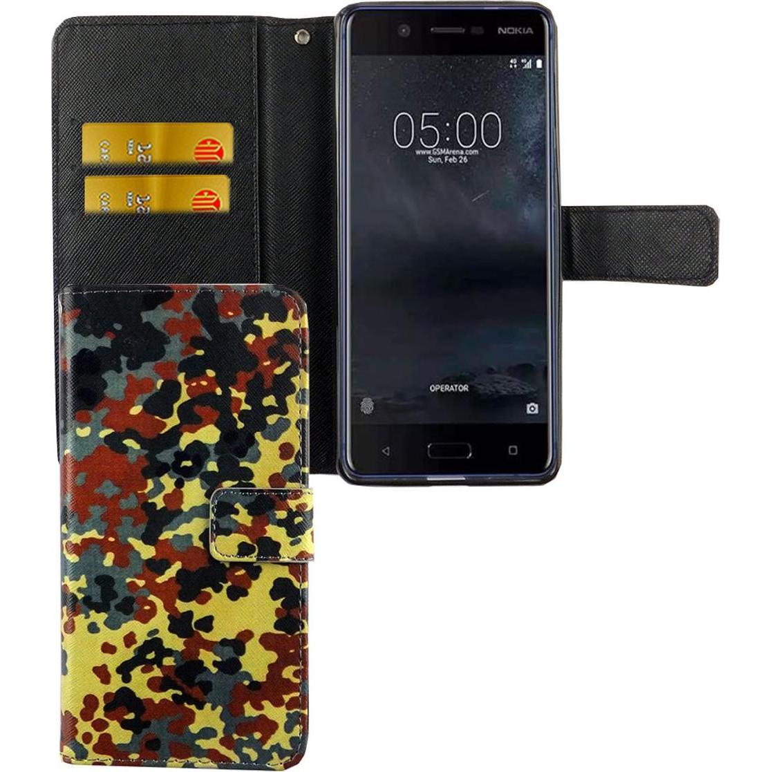 Thumbnail - König Design Hülle Handy Schutz für Nokia 5.1 Case Cover Tasche Wallet Etui Handyhülle Bumper (Nokia 5.1), Smartphone Hü...