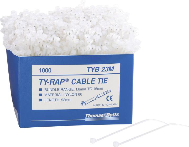 Image du produit ABB Serre-câble 92 mm 2.4 mm noir 1000 pcs (Serre-câbles en plastique, 92 mm, 1000 pcs)