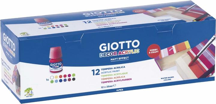 Actual product image Giotto DECOR Acrylic 12x25 ml (Multicoloured, 25 ml)