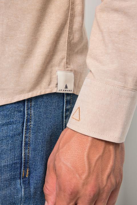 Produktbild JP1880 JP AWARE Oxford-Hemd, Nachhaltigkeit, Langarm, GOTS-zertifizierte Biobaumwolle (4XL)