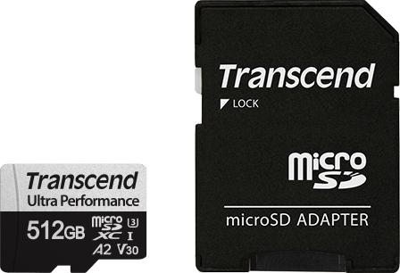 Immagine prodotto Transcend Ultra Performance (512 GB, microSDXC, U3, UHS-I)