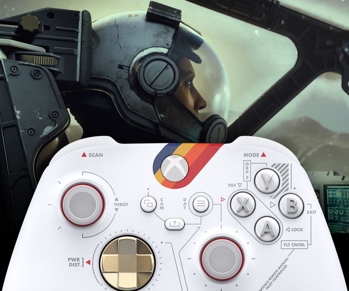 Productafbeelding Microsoft Xbox draadloze controller - Starfield (speciale editie) (Xbox One S, Xbox serie S, PC, Xbox serie X, Xbox One X)