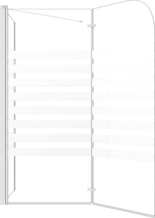 Produktbild vidaXL Badewannenfaltwand (120 cm, 68 cm, 130 cm)