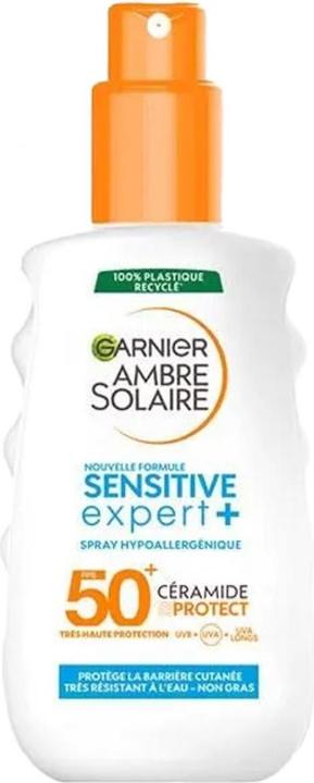 Garnier Ambre Solaire Sensitive Expert+ Sun Protection Spray SPF 50 (Sonnenspray, SPF 50)